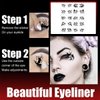 10 Pairs Halloween Eyeliner Stickers Makeup Face Eye Temporary Tattoo Black Spider Web Skull Bat Eye Shadow Stickers Decals for Women Girls Halloween Masquerade Carnival Party Supplies
