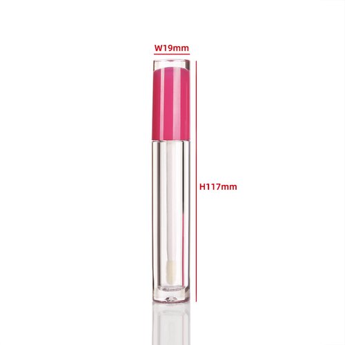 COSIDEA 22 pack empty round 5ml rose pink lip gloss tubes cute lipgloss tube containers with wand wholesale in bulk lip balm container packing
