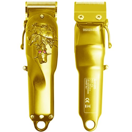 Anrom Hair Clippers for Men Professional - Cordless & Corded Barber Clipper for Home Hair Cutting Grooming Set, Rechargeable Mens Hair Clipper & Trimmer (Gold)