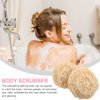Sisal Luffa 3pcs Handwoven Sisal Loofah Natural Loofah Exfoliating Face Scrubber Bath Shower Loofah Pouf Luffa Pouf Bath Sponges Shower Exfoliating Loofah