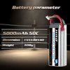 HRB 5S Lipo Battery 18.5V 5000mAh 50C with Deans T Plug RC Lipo Battery Compatible with RC Helicopter Airplane Car Boat Truck