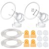 Maymom Breast Pump Kit Compatible with Medela Pump in Style Advanced Breast Pumps;2 Breastshields (one-piece, 25mm), 4 Valve, 6 Membrane, & 2 Pump-in-Style Tubing Can Replace Medela Pumpin Style Valve