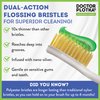 MOUTHWATCHERS Dr Plotkas Extra Soft Flossing Toothbrushes and Whitening Toothpaste Manual Soft Toothbrushes for Adults | Natural Toothpaste | Pack of 4 Toothbrushes and 2 Toothpastes, Colors May Vary