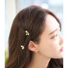 yueton Pack of 4 Women Honeybee Metal Hairpin Bee Crystal Hair Side Clip Barrette Bobby Pin Hairpin Hair Accessories