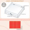 Landhoow 30 Pcs Press on Nail Storage Box with 60 Pcs Adhesive Double Sided Tape Artificial Nail Display Storage Box Acrylic Nail Box Organizer Case Transparent Nail Packaging Boxes for Nail Salon