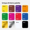ARTISTRO 12 Acrylic Paint Pens for Fabric, Canvas, Rock, Glass, Wood - 3mm Medium Tip Paint Markers-Ideal Art Supplies for Adults and Kids