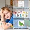 Partywind 50 Styles Glitter Dinosaur Tattoos Party Supplies for Kids, Dinosaur Temporary Tattoos for Boys Goodie Bag Stuffers, Dinosaur Birthday Party Decorations for Children