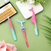 3pcs Lash Tweezers Set, Stainless Steel Eyelash Applicator Tool Gradient Color Eyelash Tweezers for False Lashes Eyelash Extension Tweezers for Classic Lashes False Lashes Makeup