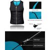 NonEcho Men Sauna Vest Hot Sweat Waist Trainer Corset Neoprene Tank Top Shapewear Slimming Shirt Workout Suit
