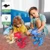 Dinosaur Toys for 6 7 8 9 Years Old Boys, Take Apart Dinosaur Toys for Kids with Electric Drill, STEM Construction Education Building Toy with Led Light Walking Toys Party Birthday Gifts
