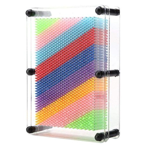 AIXICWXI 3D Clone Pin Art Toy 3D Art Sculpture Plastic Pin Hand Face Model Office Decoration Desk Toy Challenge Senses Sculpture Pins Craft Toys for Kids and Adult (Color)
