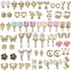 70PCS 3D Nail Charms for Acrylic Nails with Art Nail Gems and Rhinestones (#1-Gold Tone)