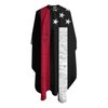 ONE TO PROMISE Red Line Barber Cape Firefighter Red Line Flag American Flag Hair Cut Salon Cape,Hair Stylist Hairdresser Styling Cape,Waterproof Haircut Apron Cover Up for Adults,55"X66"