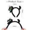 Black Cat Ears Headband, Cat Party Decorations, Animals Ears Headband, Cat Ear Hair Accessories for Halloween Costume Party
