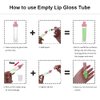 YITOU 10 Pcs Refillable Empty Lip Gloss Tubes with Wand, 6.4ml Lip Balm Gloss Containers with Rubber Insert Lipgloss Tube Lip Glaze Bottle Making Kit for DIY Lipstick Samples Christmas