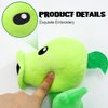 Maikerry 6pcs Plants and Zombies Plush vs Toys Sets PVZ Plush Stuffed Toys Soft Figure Doll Great Birthday Gifts for Boys and Girls
