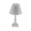 Dolls House Modern Table Lamp White Base & Shade 12V Electric Lighting