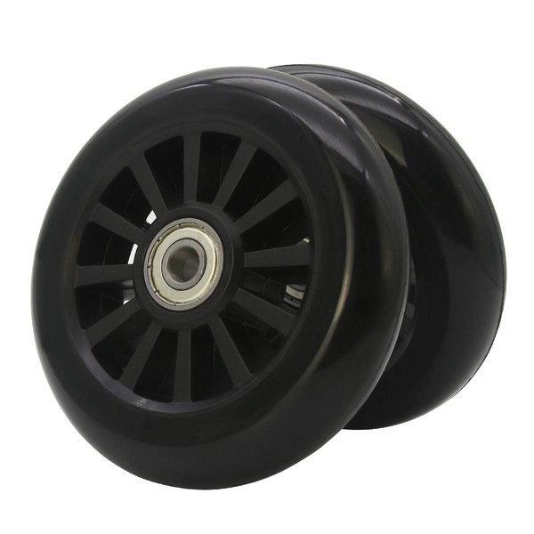 Z-FIRST 100mm Scooter Wheels - 100mm Pro Kick Scooter Wheels Replacement Pair-Plastic Core 100mm Scooter Wheels for Razor Fuzion Scooters (2)