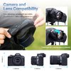 JJC Camera Rain Cover Sleeve for Canon Nikon Sony Fujifilm Mirrorless Camera with Lens Below 7.1x5.5x9.1” (WxHxD), Nylon Camera Rain Coat Protector with Zippered See Through Windows-Black