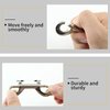 Zorveiio 6 Pcs 2.7 Inch Double Ended Bolt Snaps Hook, Zinc Alloy Double Snap Hook Chain Clips for Dog Leash Key Chain Horse Tack Pet Feed Bucket Garage Use, Silver