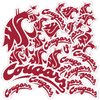 Desert Cactus Washington State University Stickers WSU Cougars Cougs Vinyl Decals Laptop Water Bottle Car Scrapbook11.46x8.9 T1 (Type 1-1)