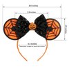 CHuangQi Mouse Ears Headband with Shiny Bow, Double-sided Sequins Glitter Hair Band, for Birthday Party Celebration & Event (XC30)