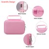 Elonbo 4K Digital Camera Carrying Case for Femivo/VETEK/IWEUKJLO/VJIANGER/WIKICO/Saneen/OIEXI 4K 48MP Vlogging Camera, Travel Compact Camera Storage Cover Bag Organizer Holder, Pink