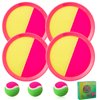Outdoor Games for Kids - Beach Games, Outside Toys for Kids Ages 4-8, Toss and Catch Ball Set, with 4 Paddles 4 Balls, and 1 Storage Bag, Beach Toys for Kids Easter Gifts for Kids - 4 Pink