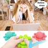 Spectabilis Octopus Pop Fidget Toy 2 Packs, Sensory Squishy Toys Flip It Relieve Anxiety, Lovely Pop Keychains Popits for Boys Kids Adults，Baby Bath Tub Toys, Blue & Green