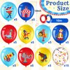 Suilung Carnival Theme Party Balloons, 60 Count, 12 inch Diameter, Blue & Red, Latex, Animal Design, for Birthday & Baby Shower, Children & Parents