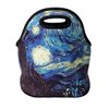 allydrew Insulated Neoprene Lunch Bag Zipper Lunch Box Tote, Starry Night