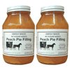 Amish Pie Filling No Sugar Added Peach- TWO 32 Oz Jars