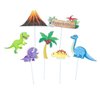 Dinosaur Party Supplies for 4 Year Olds,Dinosaur Foil Balloons Set Dinosaur Birthday Party Decorations Kit Foil Balloons,Banner,Cake Toppers for Boys Girls Birthday Party