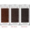 Scala Thickness 0.10mm C Curl Light Brown/Dark Brown/Black-Brown False lashes Individual Eyelash Extension Natural False Eyelashes (8mm, Black Brown)