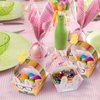 Naler 10 Pieces Mini Paper Easter Baskets DIY Bunny Baskets Gift Candy Treat Boxes with Handle for Easter Egg Hunt Party Supplies Easter Decorations
