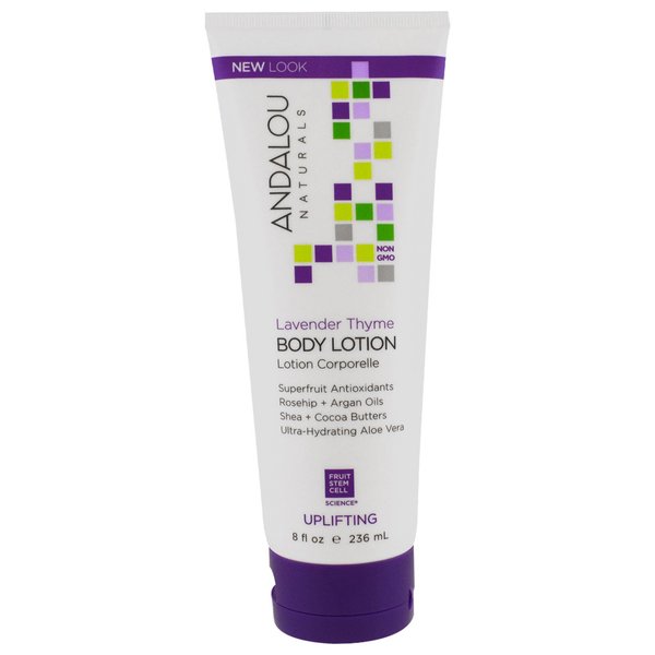 Andalou Naturals Body Lotion, Refreshing Lavender Thyme 8 oz(Pack of 2)