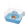 Hamster Cage Travel Carry Rat Cage Small Pets Supplies Hamster Toy Accessories (Blue)- Small Pet