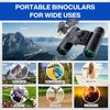 10x25 Compact Binoculars for Adults Kids, Binoculars for Concerts and Bird Watching Cruise Ship Essentials Hunting, Waterproof Binoculars with Low Light Night Vision