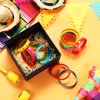 Xinnun 24 Pcs Mexican Fiesta Rubber Bracelets Fiesta Party Silicone Wristbands Mexican Party Favors with Taco Cactus Pinata Pattern for Let's Fiesta Cinco De Mayo Party(Fiesta)