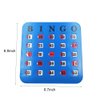 Yuanhe Shutter Slide Bingo Cards - 5 Pack Multi Color Extra Thick Stitched, Easy Read with Finger-Tip Sliding Windows