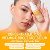 Vitamin C Brightening Face Serum - Enhanced Vitamin C Skin Formula with Hyaluronic Acid, Ferulic Acid & Vitamin E for Anti-Aging & Anti Wrinkle Glowing Face Serum for Women - Made in California, USA