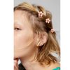 Atoden Mini Flower Hair Clips Pink Small Claw Clips for Thin Fine Hair 24Pcs Mini Jaw Clips Cute Tiny Floral Clips for Bangs Decorative Hair Accessories for Women Girls
