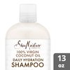 SheaMoisture 100% Virgin Coconut Oil Shampoo - Daily Hydration, Hair Detangler & Repair, Curly Hair Products for Women, Coconut Breeze Scent, Sulfate-Free Shampoo Hair Care, 13 Fl Oz