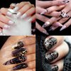 Nail Foil Transfer, DANNEASY 30 Roll Black White Laser Lace Nail Foils Retro Nail Stickers Holographic Nail Art Foil Transfer Starry Sky Nail Design Stickers Nail Decals for Women Kids