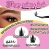 SZYZKJ Lash Clusters 3D Multilayered DIY Cluster Eyelash Extensions 144pcs D Curl 12-18mm Mix Individual Lashes Cluster (C Honey 12-18mm-D)