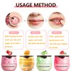 4 Pcs Honey Lip Balm, Strawberry Apple Watermelon Lip Mask, Moisturizing Lip Sleeping Mask, Hydrate Repair Prevent Dry Cracked Lip (Honey+Strawberry+Apple Lime+Watermelon)