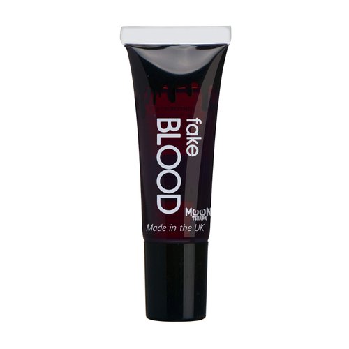 Moon Terror Fake Blood with Applicator - 0.34oz - SFX Make up for Halloween Vampire Zombie Theatre Stage - Special Effects Make up