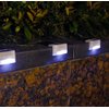 Solar Step Lights Outdoor Solar Powered Railing Lights 1 LED Fence Post Outdoor Stairs Lights for Outdoor Pathway Yard Patio Stairs Step Fences,White Lampshade,White,4 Pack