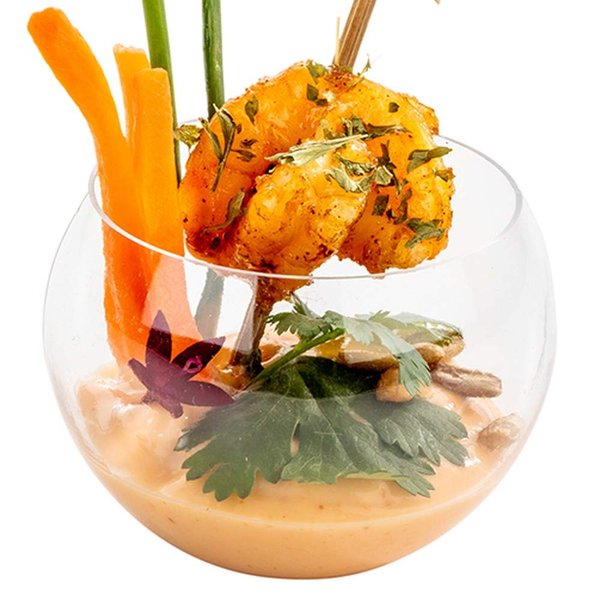 Restaurantware 2 Ounce Round Plastic Bowls 100 Disposable Sphere Cups - Premium Does Not Shatter Easily Clear Plastic Appetizer Bowls Versatile For Weddings Parties Or Birthdays