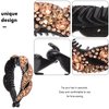 KALLORY Ponytail Hair Jewelry Banana Clips Hair for Thick Korean Hair Accessories Small Hair Clips Banana Hair Clips for Women Banana Combs for Hair Barrette Gothic Hair Clips Tail Clip